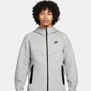 Nike Sportswear Tech Fleece Windrunner Hoodie - Dark Gray Heather/Black, XL